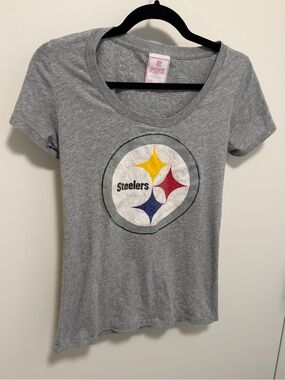 PINK Victoria's Secret STEELERS football team rare Tee with Pink Label size M